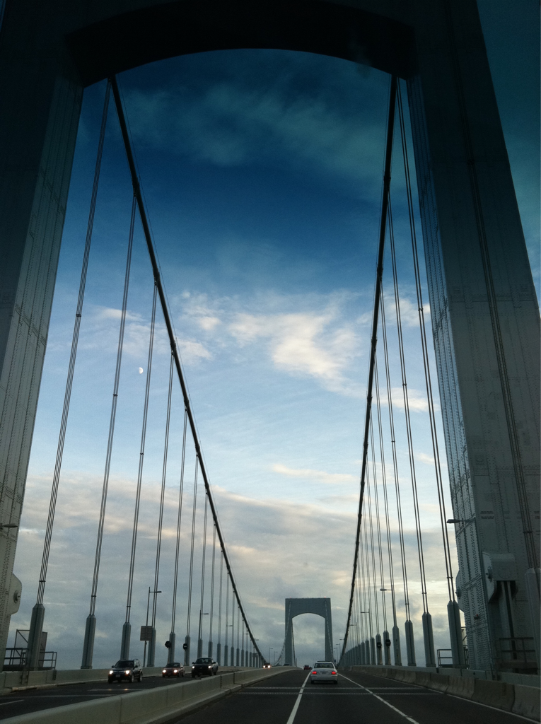 I just went over the Throgs Neck Bridge… 20 minutes away from home. This is the most nervous I’ve ever been on this trip. I’m wondering how 