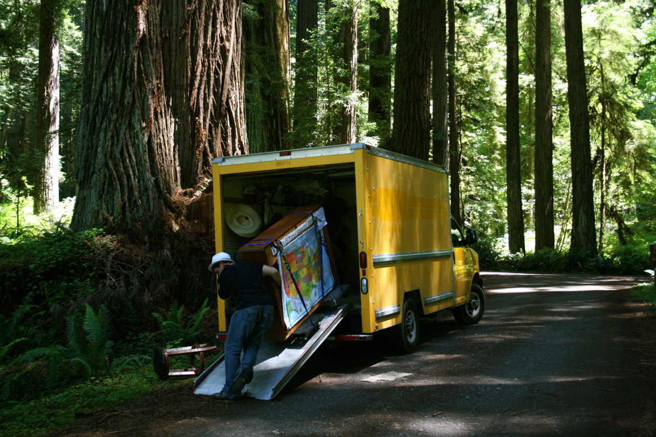 Unloading My Piano In a Secluded Area in the Redwood Forest June 1