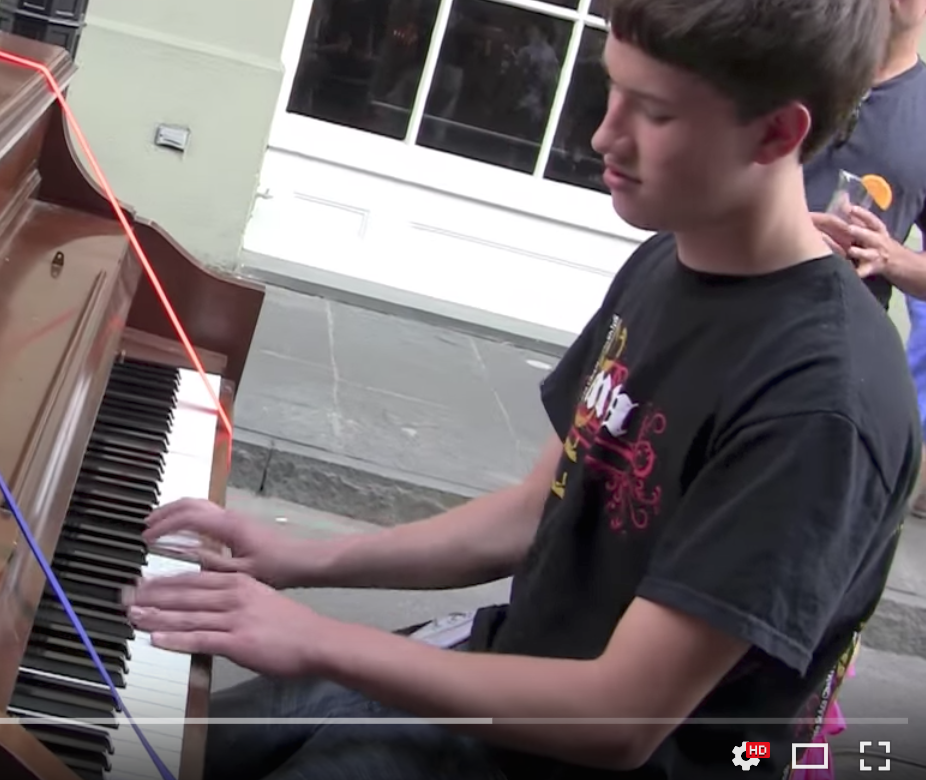 Incredible Boy Plays Street Piano sheet music
