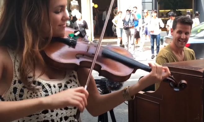 Summertime sheet music, piano and violin